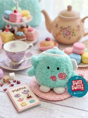 🫖 Tex 4.5 inch Pot of Tea 🫖 Plush - Aqua Brand New 🩵